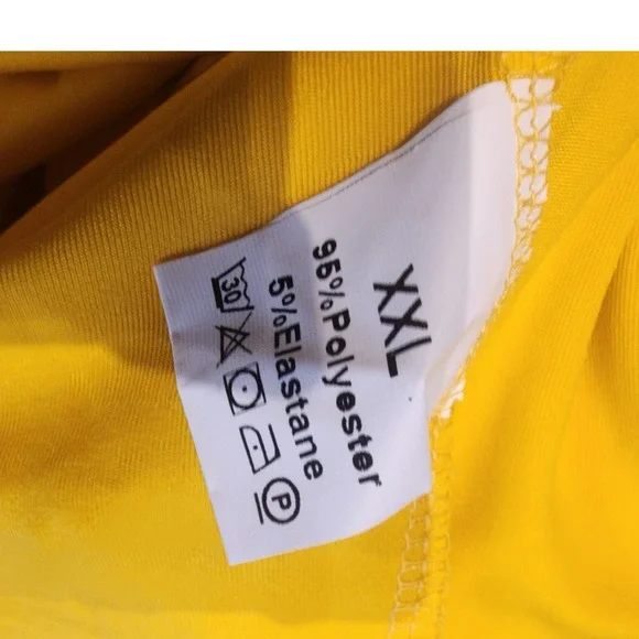 Women's Yellow V Neck Long Sleeve Hooded Mini Dress XXL - Picture 6 of 10